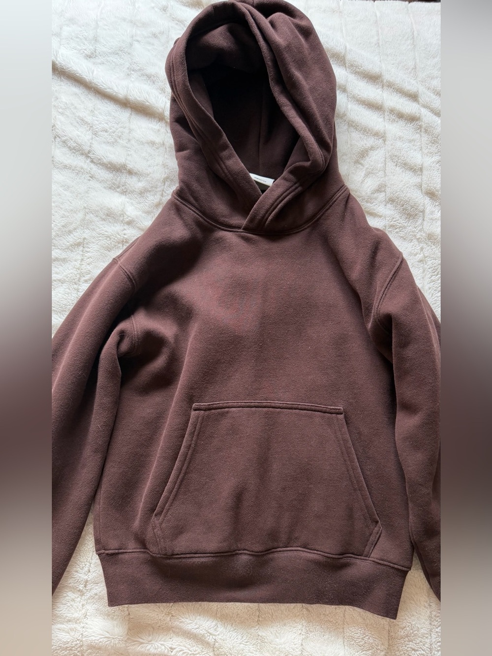 Aritzia Cozy Sweatfleece Perfect Hoodie in Rich Mocha Brown